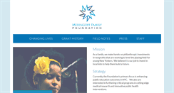 Desktop Screenshot of meringofffoundation.org